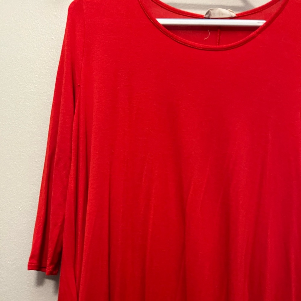 Altar’d State Bright Red Dress with Pockets - Picture 7 of 9